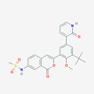 N-{3-[3-Tert-Butyl-2-Methoxy-5-(2-Oxo-1,2-Dihydropyridin-3-Yl)phenyl]-1-Oxo-1h-Isochromen-7-Yl}methanesulfonamide