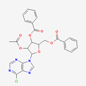 6-chloro-purine-9-beta-D-(2-O-acetyl-3,5-di-O-benzoyl)xylo-furanoside