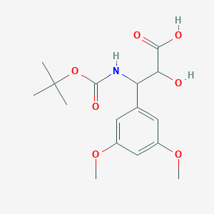 3-(3,5-Dimethoxyphenyl)-2-hydroxy-3-[(2-methylpropan-2-yl)oxycarbonylamino]propanoic acid