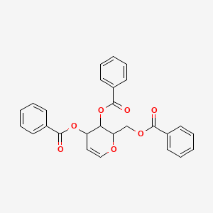 (3,4-dibenzoyloxy-3,4-dihydro-2H-pyran-2-yl)methyl benzoate