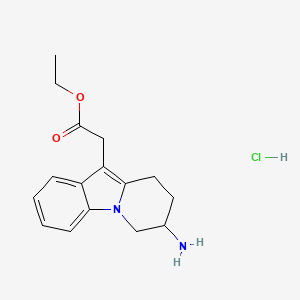 (R)-Ethyl 2-(7-amino-6,7,8,9-tetrahydropyrido[1,2-a]indol-10-yl)acetate hcl