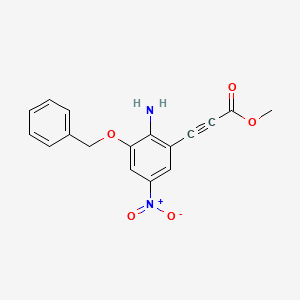 Methyl 3-(2-amino-5-nitro-3-phenylmethoxyphenyl)prop-2-ynoate