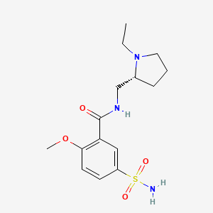 molecular formula C15H23N3O4S B1210552 (+)-Sulpiride CAS No. 23756-79-8