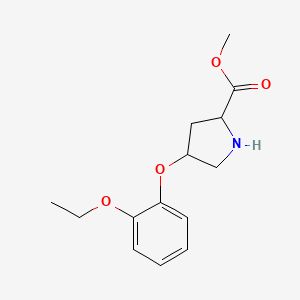 Methyl 4-(2-ethoxyphenoxy)pyrrolidine-2-carboxylate