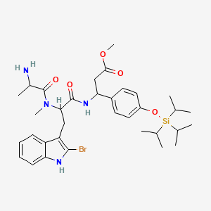 (3R)-L-Alanyl-2-bromo-N-methyl-D-tryptophyl-3-[4-[[tris(1-methylethyl)silyl]oxy]phenyl]-beta-alanineMethylEster