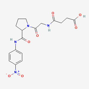 4-[[2-[2-[(4-Nitrophenyl)carbamoyl]pyrrolidin-1-yl]-2-oxoethyl]amino]-4-oxobutanoic acid