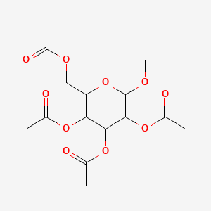 molecular formula C15H22O10 B12105599 Methyl beta-D-glucopyranoside tetraacetate CAS No. 4860-85-9