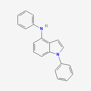 molecular formula C20H16N2 B12105613 N,1-Diphenyl-1H-indol-4-amine 