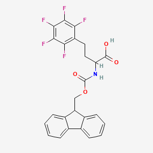 molecular formula C25H18F5NO4 B12105670 Fmoc-homoPhe(F)5-OH 