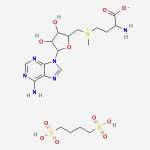 2-amino-4-[[5-(6-aminopurin-9-yl)-3,4-dihydroxyoxolan-2-yl]methyl-methylsulfonio]butanoate;butane-1,4-disulfonic acid