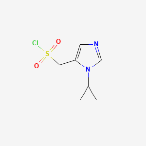 (1-cyclopropyl-1H-imidazol-5-yl)methanesulfonyl chloride