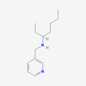 molecular formula C13H22N2 B12105751 N-(pyridin-3-ylmethyl)heptan-3-amine 