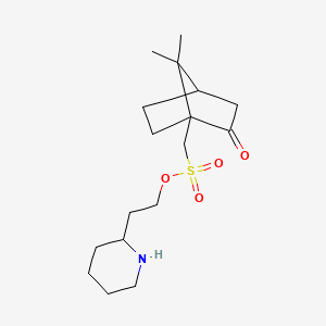 molecular formula C17H29NO4S B12105757 (S)-2-(Piperidin-2-yl)ethanol ((1S,4R)-7,7-dimethyl-2-oxobicyclo[2.2.1]heptan-1-yl)methanesulfonate 