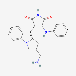 3-[2-(aminomethyl)-2,3-dihydro-1H-pyrrolo[1,2-a]indol-4-yl]-4-anilinopyrrole-2,5-dione