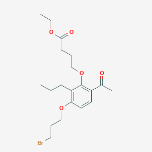 4-[6-Acetyl-3-(3-bromopropoxy)-2-propylphenoxy]butanoic Acid Ethyl Ester