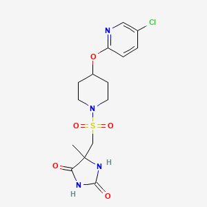 5-(((4-((5-Chloropyridin-2-yl)oxy)piperidin-1-yl)sulfonyl)methyl)-5-methylimidazolidine-2,4-dione