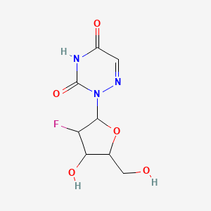 molecular formula C8H10FN3O5 B12105793 2'-Deoxy-2'-fluoro-beta-D-arabino-6-azidouridine 