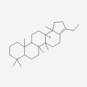 3-Ethyl-5a,5b,8,8,11a,13b-hexamethyl-1,2,4,5,6,7,7a,9,10,11,11b,12,13,13a-tetradecahydrocyclopenta[a]chrysene