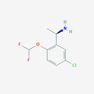 (1R)-1-[5-chloro-2-(difluoromethoxy)phenyl]ethan-1-amine