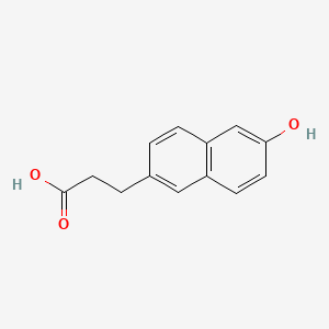 molecular formula C13H12O3 B1210602 Allenolic acid CAS No. 553-39-9