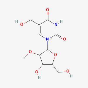 1-[4-Hydroxy-5-(hydroxymethyl)-3-methoxyoxolan-2-yl]-5-(hydroxymethyl)pyrimidine-2,4-dione