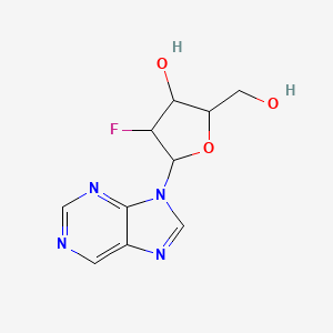 Purine-9-beta-d-(2'-deoxy-2'-fluoro) arabinoriboside