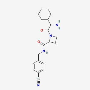 1-(2-amino-2-cyclohexylacetyl)-N-[(4-cyanophenyl)methyl]azetidine-2-carboxamide