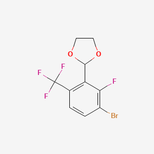 2-[3-Bromo-2-fluoro-6-(trifluoromethyl)phenyl]-1,3-dioxolane