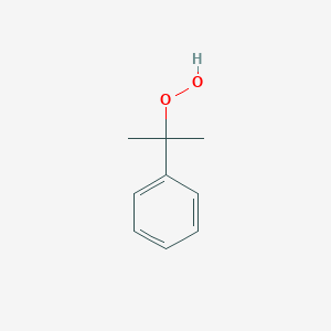 molecular formula C9H12O2<br>C6H5C(CH3)2OOH<br>C9H12O2 B121061 甲苯氢过氧化物 CAS No. 80-15-9