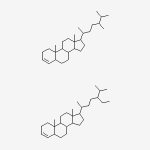 molecular formula C57H98 B12106158 alpha alpha alpha 24R-METHYLCHOLEST-3-ENE AND alpha alpha alpha 24R-ETHYLCHOLEST-3-ENE 