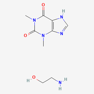 molecular formula C9H15N5O3 B1210616 Theophylline olamine CAS No. 573-41-1