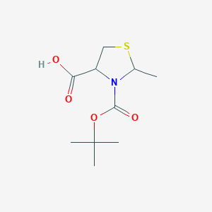 (4S)-3-(tert-Butoxycarbonyl)-2-methylthiazolidine-4-carboxylic acid