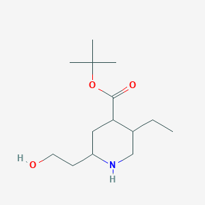 (2S,4S,5R)-tert-Butyl 5-ethyl-2-(2-hydroxyethyl)-piperidine-4-carboxylate