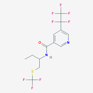 5-Pentafluoroethyl-N-(1-trifluoromethylsulfanylmethyl-propyl)-nicotinamide