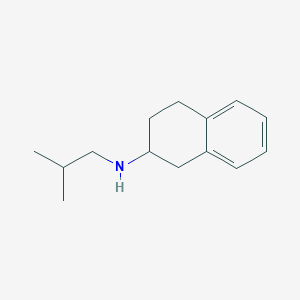 molecular formula C14H21N B12106258 N-(2-methylpropyl)-1,2,3,4-tetrahydronaphthalen-2-amine 