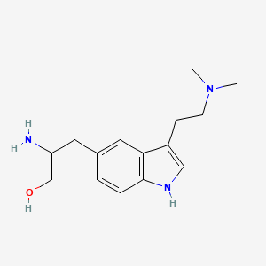 molecular formula C15H23N3O B12106287 2-amino-3-[3-[2-(dimethylamino)ethyl]-1H-indol-5-yl]propan-1-ol 