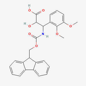 3-(2,3-dimethoxyphenyl)-3-(9H-fluoren-9-ylmethoxycarbonylamino)-2-hydroxypropanoic acid