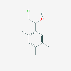 molecular formula C11H15ClO B12106366 2-Chloro-1-(2,4,5-trimethylphenyl)ethan-1-ol 