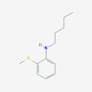 molecular formula C12H19NS B12106400 2-(Methylsulfanyl)-N-pentylaniline 