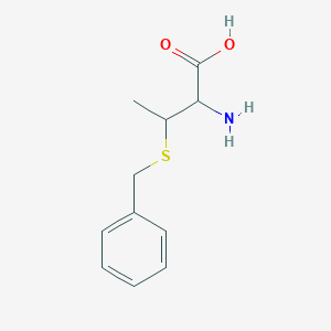 molecular formula C11H15NO2S B12106407 Butanoic acid, 2-amino-3-[(phenylmethyl)thio]- CAS No. 4378-11-4