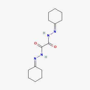 molecular formula C14H22N4O2 B1210641 双(环己酮)草酰二腙 CAS No. 370-81-0