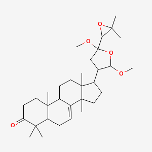 17-[5-(3,3-Dimethyloxiran-2-yl)-2,5-dimethoxyoxolan-3-yl]-4,4,10,13,14-pentamethyl-1,2,5,6,9,11,12,15,16,17-decahydrocyclopenta[a]phenanthren-3-one