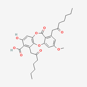 molecular formula C29H34O9 B1210646 alpha-Collatolic acid CAS No. 522-52-1