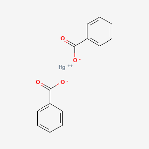 molecular formula C14H10HgO4 B1210647 Mercuric benzoate CAS No. 583-15-3