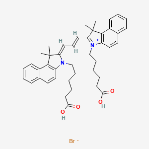 molecular formula C43H49BrN2O4 B12106473 Cy3.5 diacid 