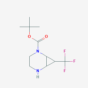 Tert-butyl 7-(trifluoromethyl)-2,5-diazabicyclo[4.1.0]heptane-2-carboxylate