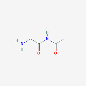 molecular formula C4H8N2O2 B12106491 N-acetyl-2-aminoacetamide 