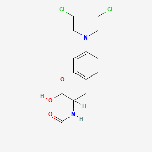 molecular formula C15H20Cl2N2O3 B1210650 N-Acetylmelphalan CAS No. 1160-90-3