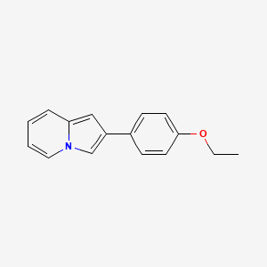 molecular formula C16H15NO B12106513 2-(4-Ethoxyphenyl)indolizine 