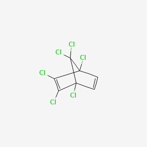 molecular formula C7H2Cl6 B1210654 1,2,3,4,7,7-Hexachlorobicyclo[2.2.1]hepta-2,5-diene CAS No. 3389-71-7